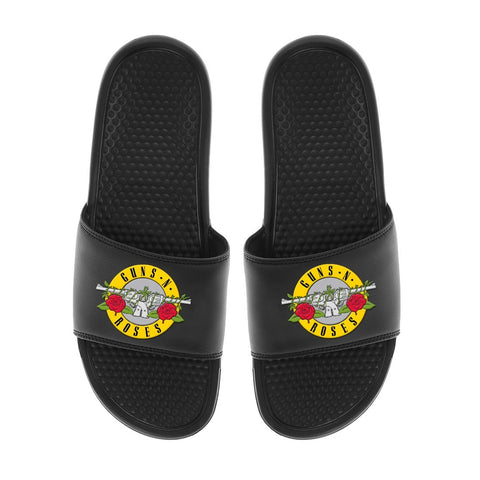 Guns N' Roses Logo - Unisex Black Slides - QKYPD