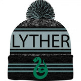 Harry Potter Black Green Teal Marled Pom Beanie - QKYPD